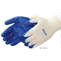 Blue Latex Palm Coated Gloves